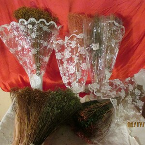 Vintage Collection Of Dried Gypsophila I think Mixed Colors Dried Flowers