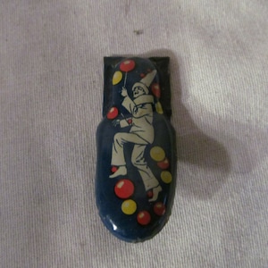 Vintage Clown Tin Clicker Noise Maker Kirchhof Newark NJ