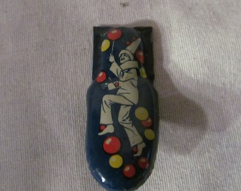 Vintage Clown Zinn Clicker Geräusche Maker Kirchhof Newark NJ