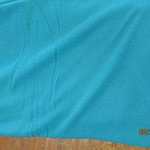 Vintage Material Fabric Blue Aqua Good For Lining 62 x 109"