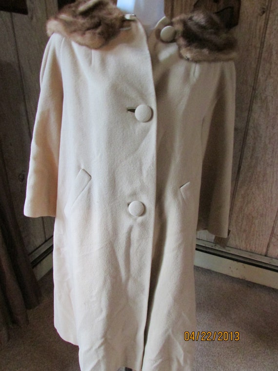 Vintage 1950's Ladies Coat Oriental Pure Cashmere… - image 4