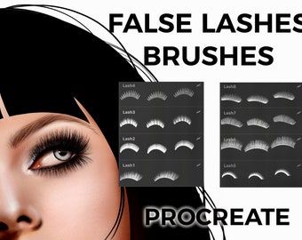 False Eyelashes Brushes - Procreate