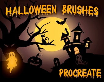 25 Halloween Brushes - procreate