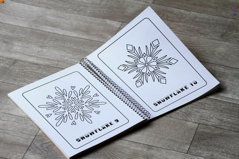 15 Snowflakes Coloring Book image 4