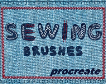 Sewing brushes - procreate