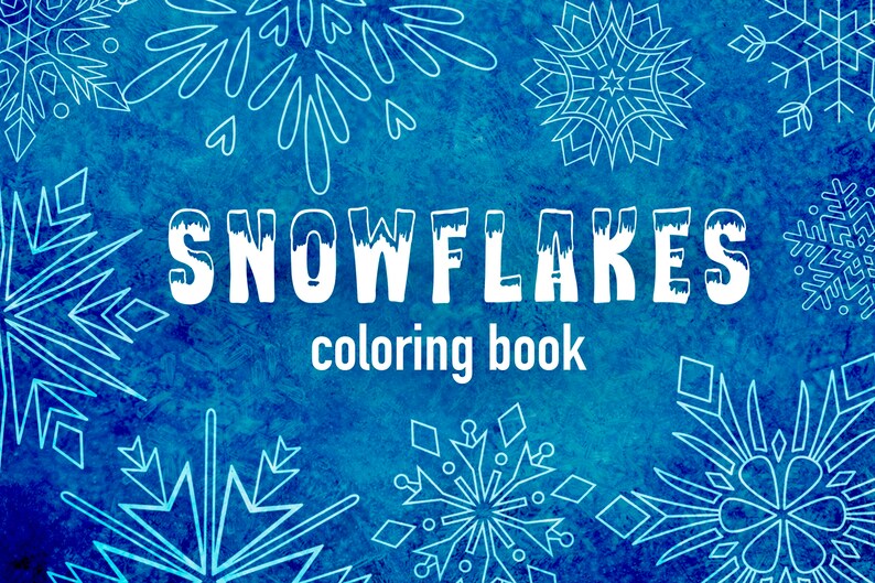 15 Snowflakes Coloring Book image 2