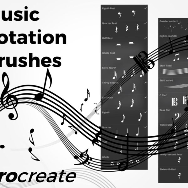 Music Notation Brushes - Procreate