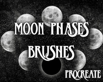 Moon Phases Brushes - Procreate