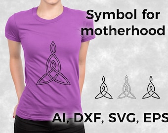 Symbol for Motherhood Vector - svg, eps, png, dxf