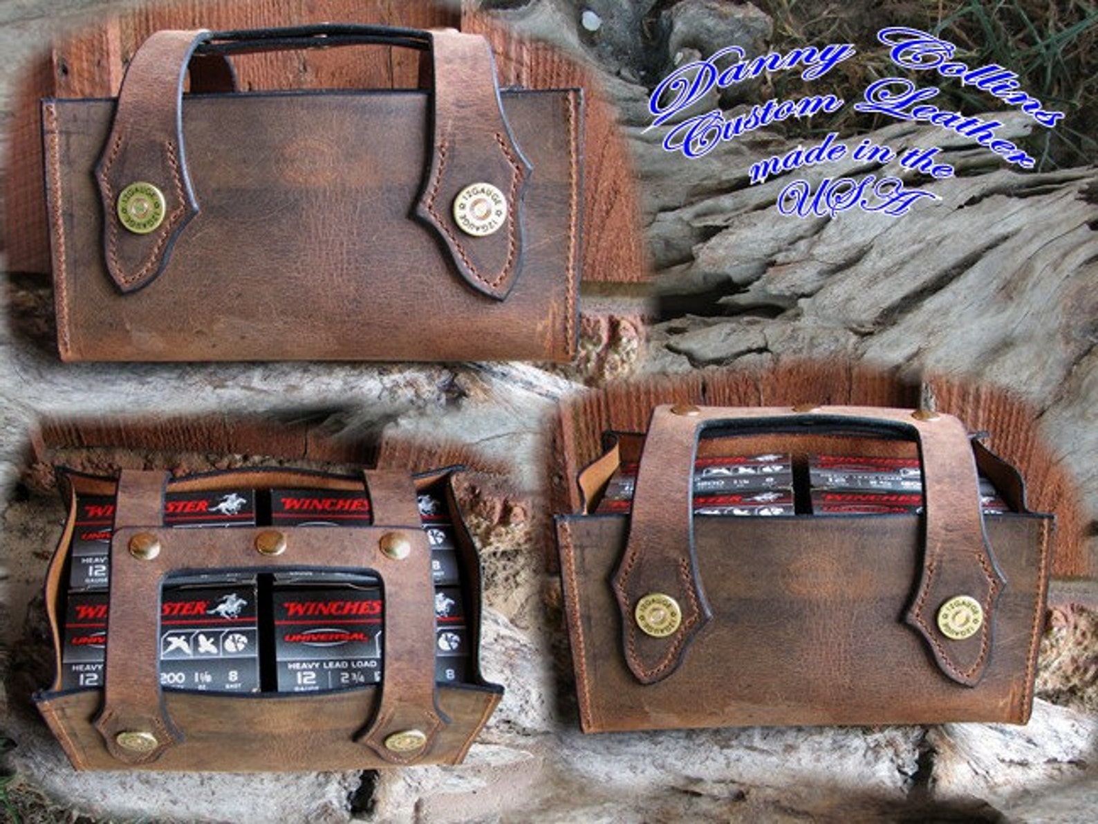 Four or Six Box Shotgun Shell Carrier Leather Shotgun Shell Etsy