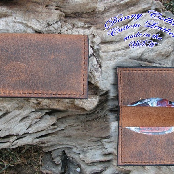 Buffalo Leather Business Card Case