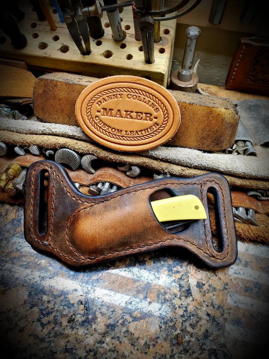 Case Sod Buster Jr. Sheath Buffalo Leather Knife Sheath Etsy