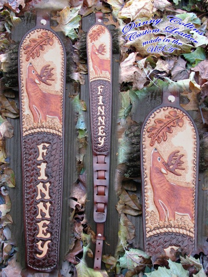 Custom Leather Rifle Slings Etsy