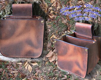 personalized leather shell bag