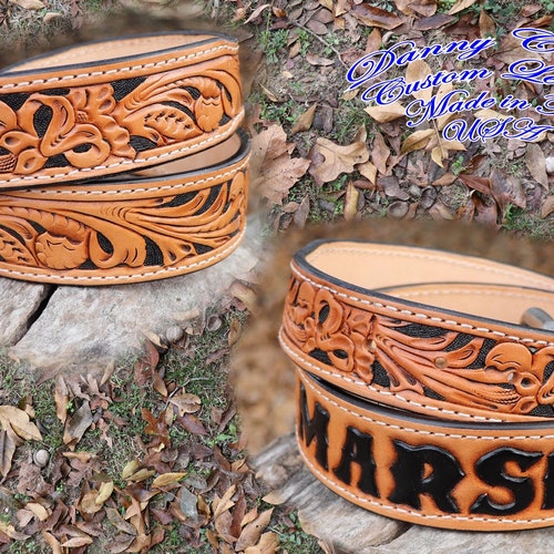 leather tooled belts