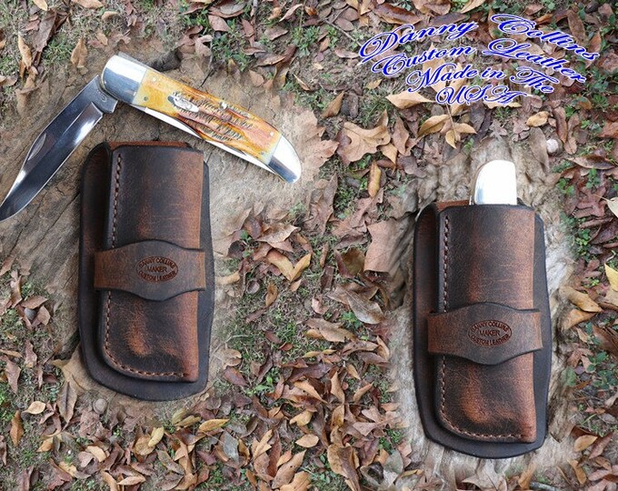 Case Folding Hunter Sheath, Cowboy Knife Sheath, Buffalo Knife Sheath