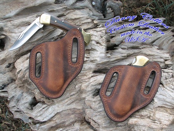 Buffalo Leather Knife Sheath/large Folders Like the Buck 110 | Etsy