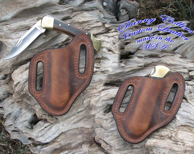 Buffalo Leather Knife Sheath/large Folders Like the Buck 110 Etsy