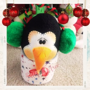 PENGUIN Confectioner&#39;s PDF Patterns, Candy Gift, Christmas Decoration, Free Tutorial, Handmade DIY, Candy Box