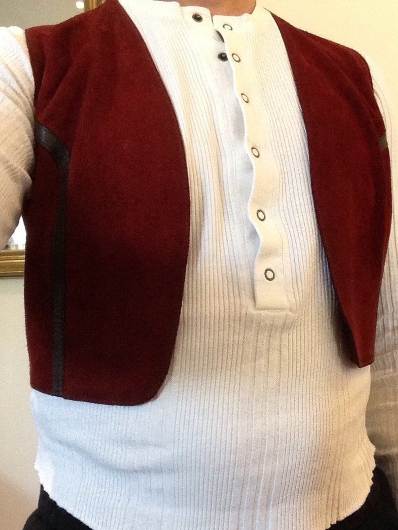 Vintage Suede 60s Hippie BOHO 70s Jackson 5 Unisex Bolero Cropped Waistcoat