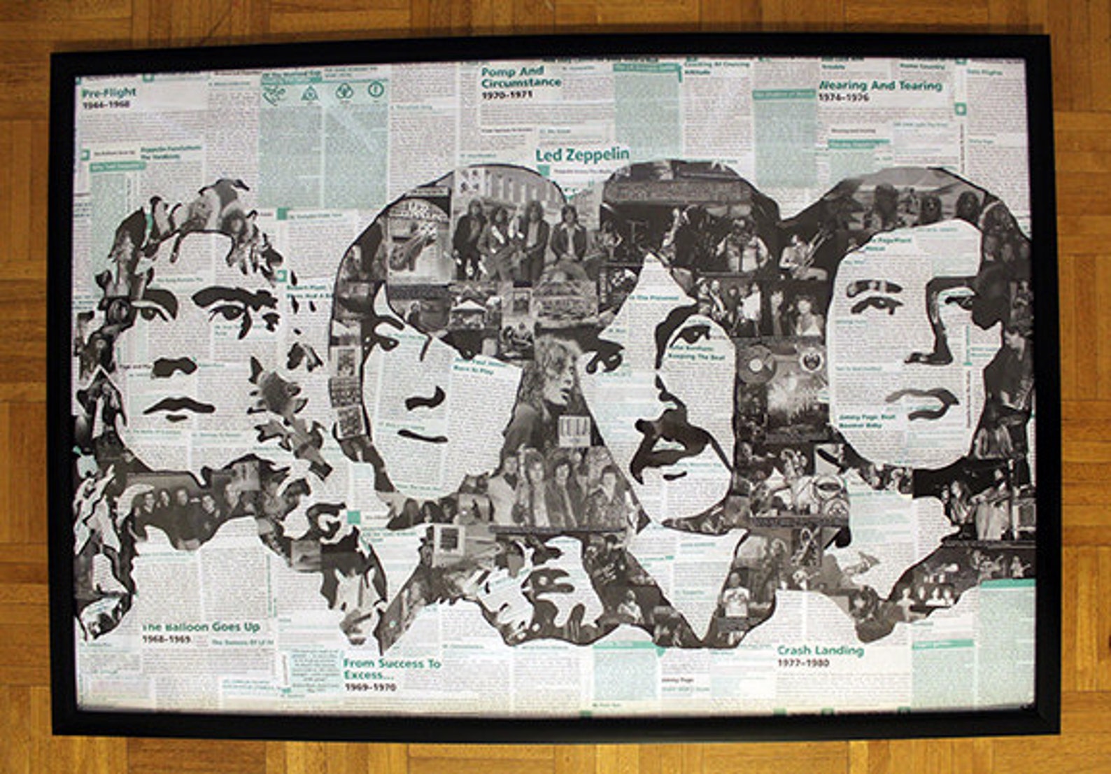 Led Zeppelin Trivia Collage Etsy