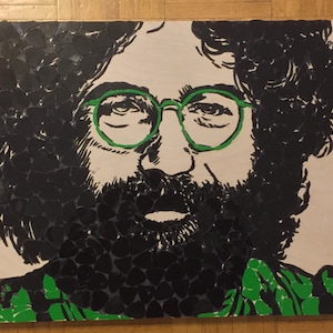 Jerry Garcia Guitar Pick Portrait
