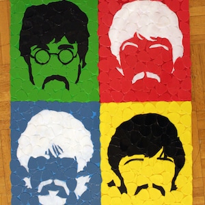 Beatles Guitar Pick Portrait