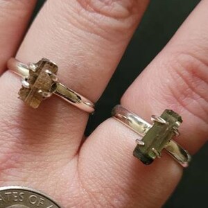 Pink & Green Tourmaline Rings