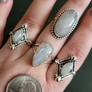 Moonstone Rings