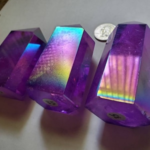 Purple Aura Quartz Tower