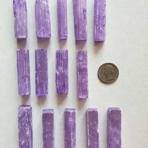 Purple Dyed Selenite Stick