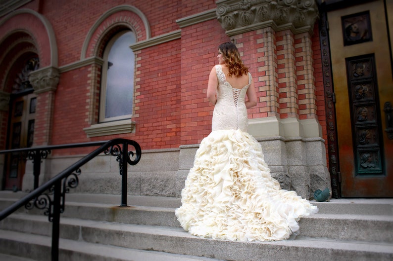 Wedding Dresses Size 14 Cream