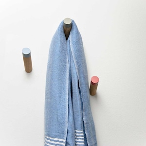 Garderobenhaken Wandhaken minimalistischer Eichenholz Wandhaken im skandinavischem Design Bild 3