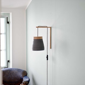 plug in wall sconce wall light grey or white image 8