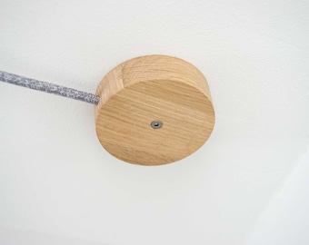 Abzweigdose - Eiche - Deckenanschlussdose - seitlicher Ausgang