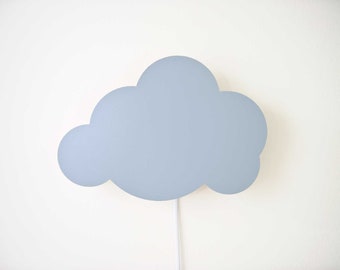 Applique murale pour enfants nuage avec LED en EU - prise US/UK