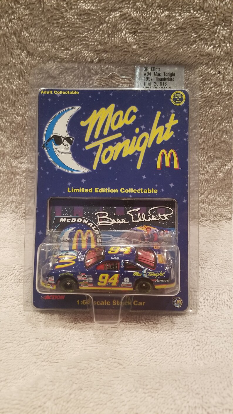 1997 #94 Bill Elliott Mac Tonight Limited Edition of 7500 McDonald's 1:64 NASCAR 