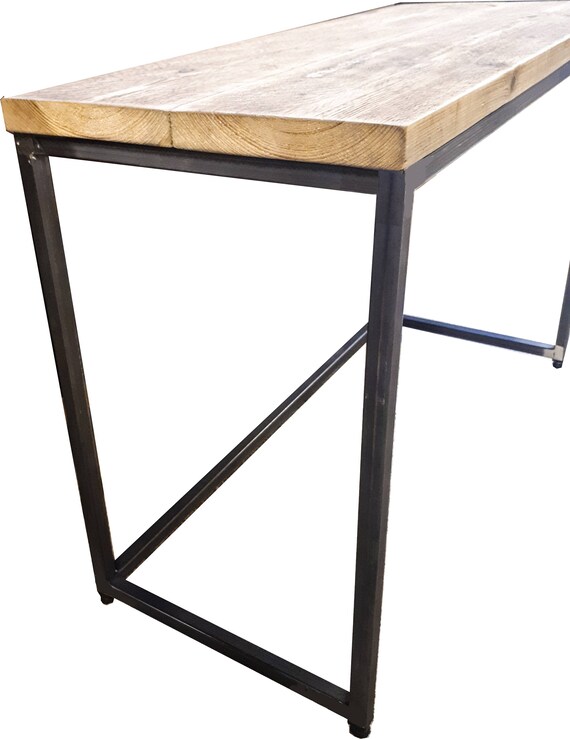 Steel Reclaimed Scaffold Board Rustic Industrial Look Desk Etsy