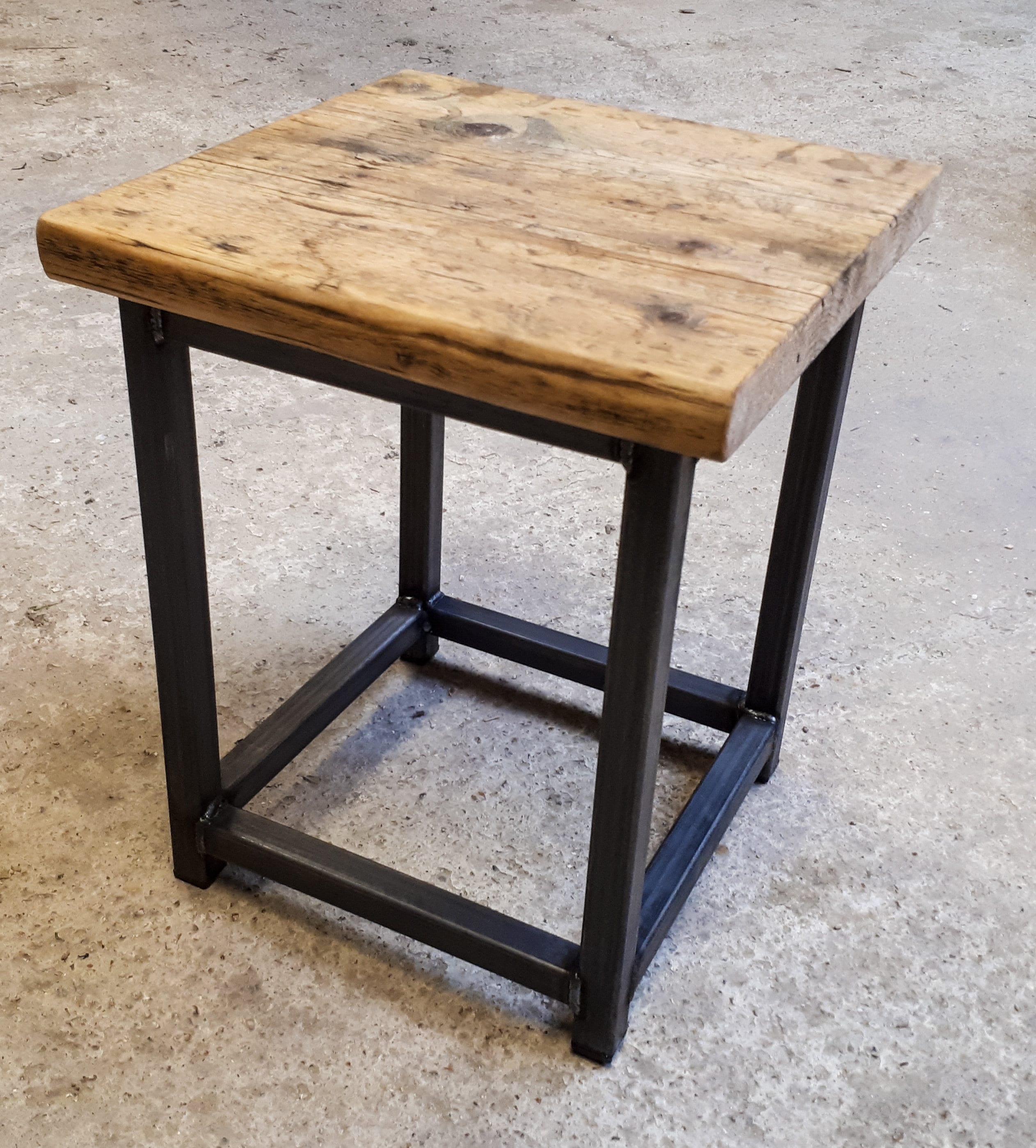 Reclaimed Rustic Scaffold Board Steel Industrial Look