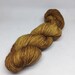 Hand dyed bronze sock, superwash merino sock yarn in bronze tonal