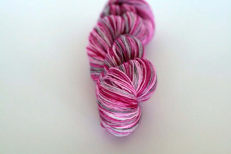 Bright pink and Max 56% OFF grey sock It is very popular bright Lipstick fingerweigh yarn