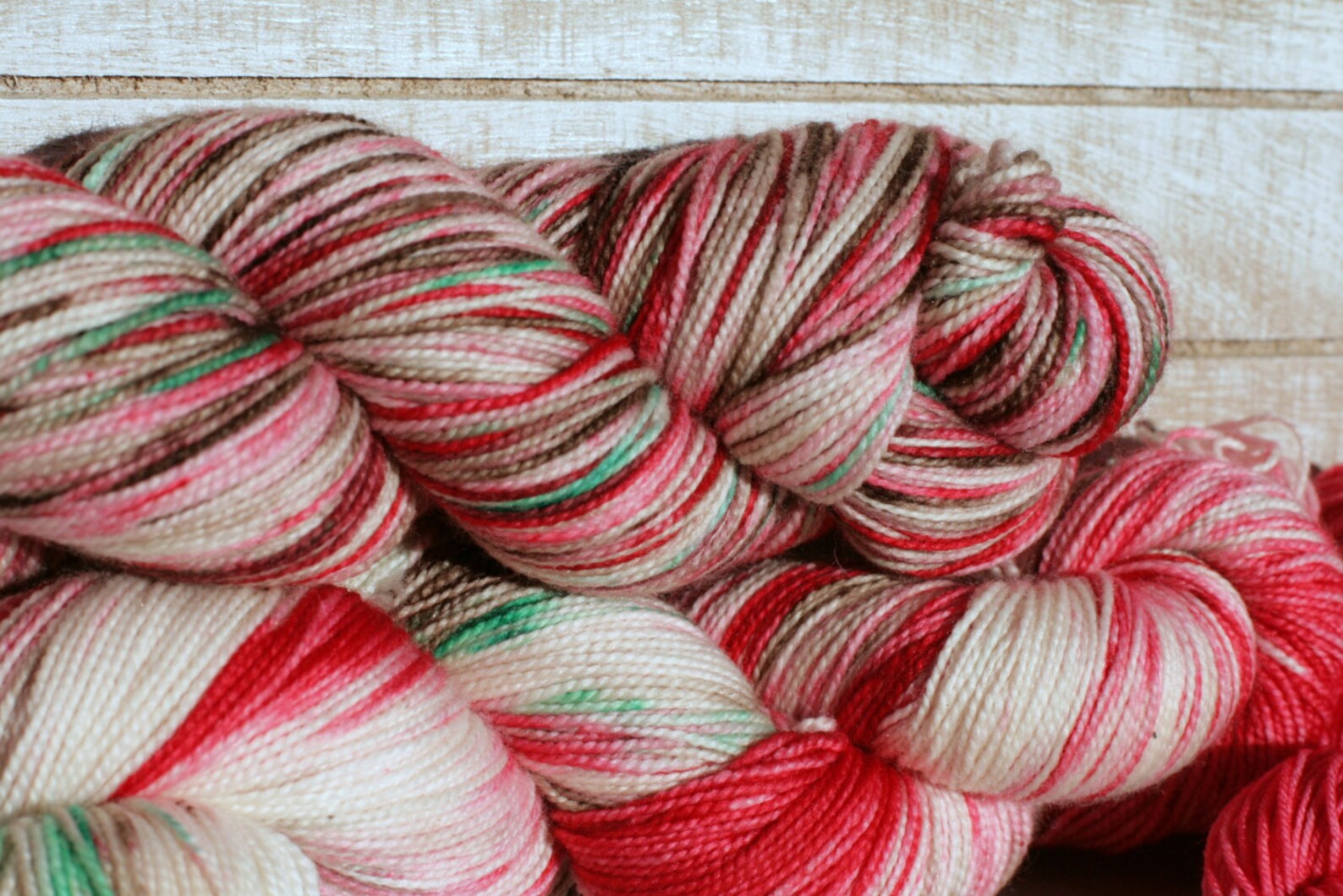 Christmas Sock Yarn With Toes and Heels Varigated Christmas Etsy