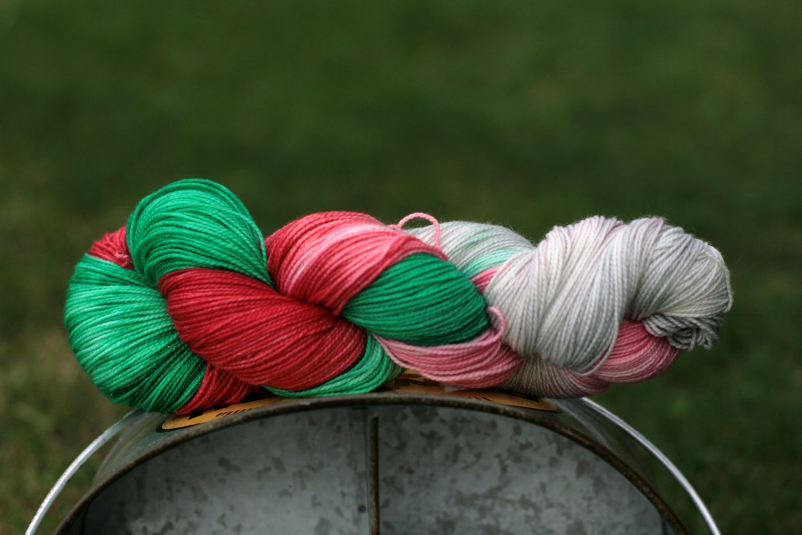 Christmas Sock Yarn Hand Dyed Superwash Sock Yarn Hand Dyed Etsy