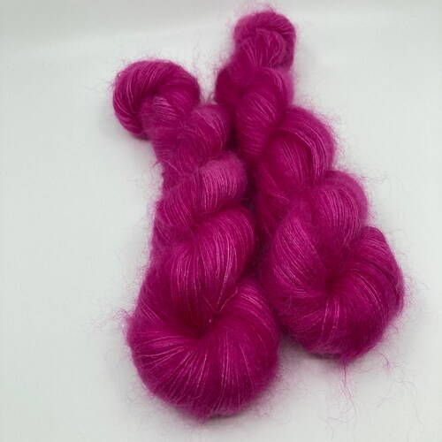 Mohair Silk Yarn Hand Dyed Speckled Kid Silk Lace Weight Etsy