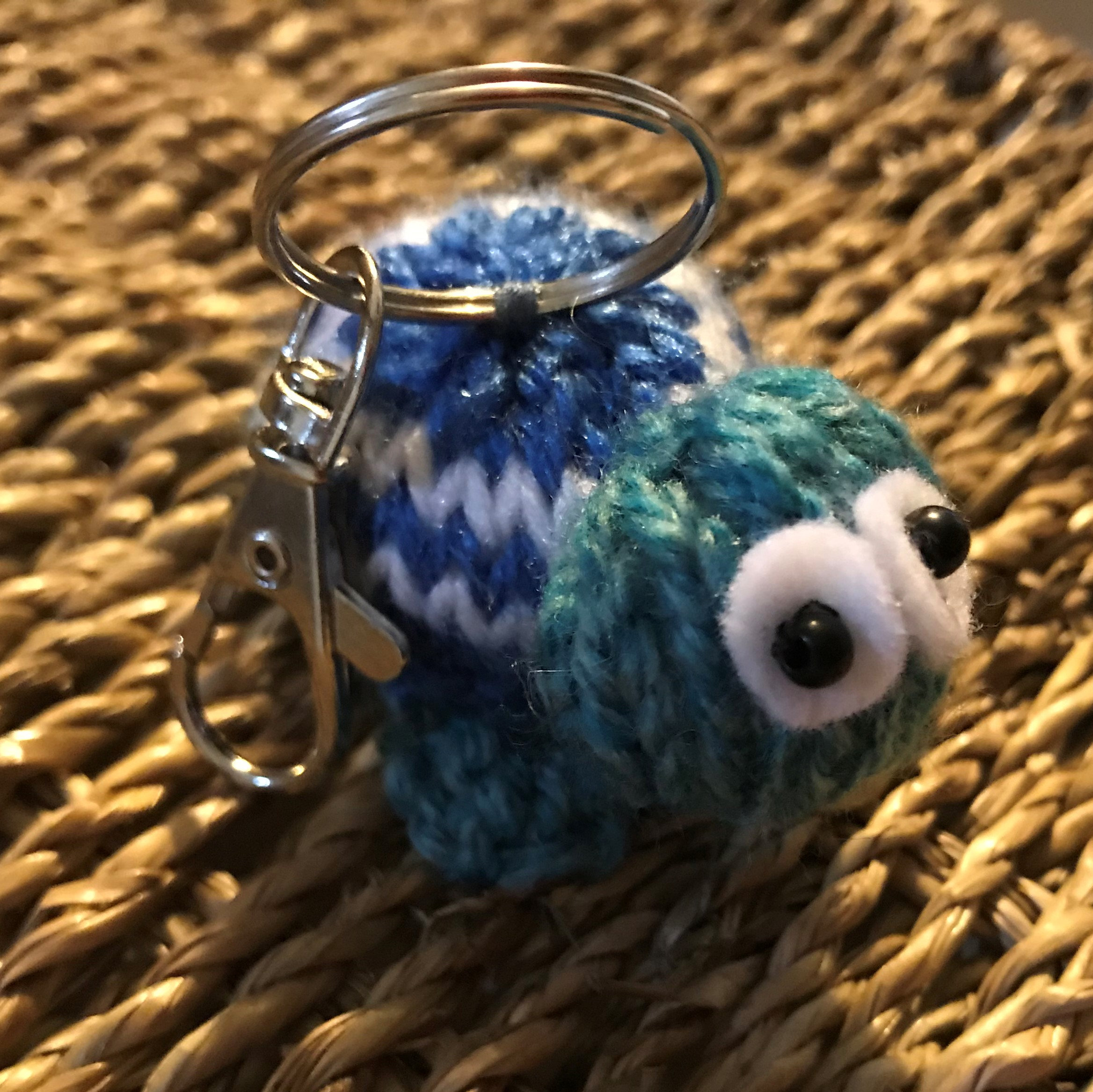 Novelty Keyring Turtle Knitted Keyring Knitted Keyring Etsy