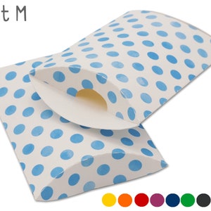 Pillow boxes, watercolor polka dots image 1