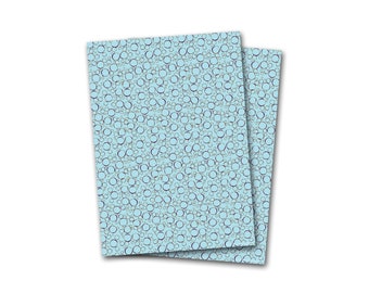 Gift wrapping paper, 2 sheets, bubble pattern