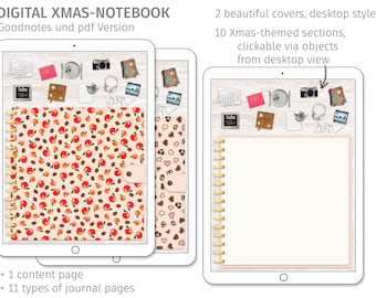 Xmas Planner, undated notebook, christmas planner