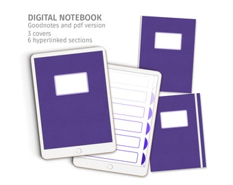 Digital notebook, simple and minimalistic