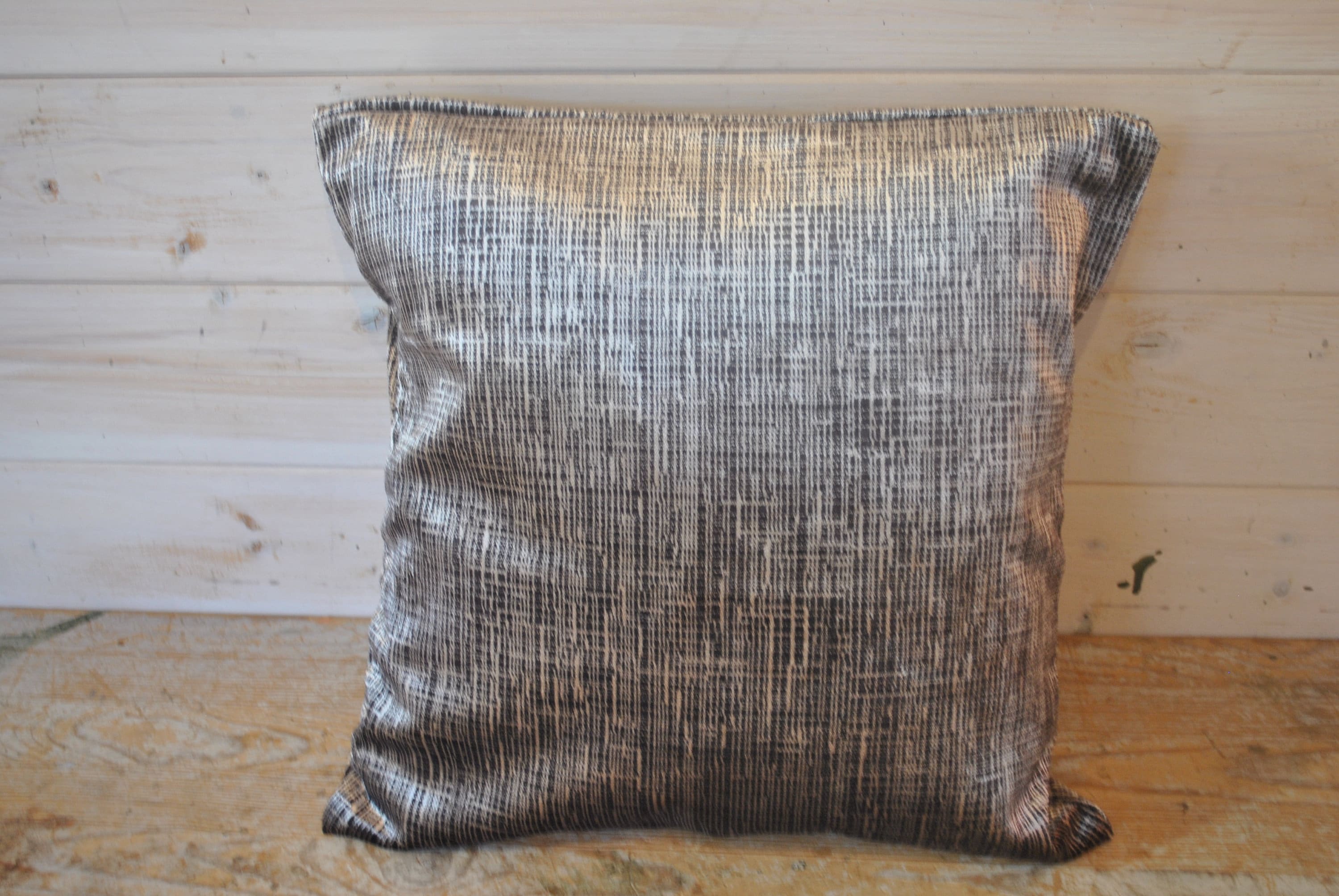 Black & Grey STRIPED Chenille Filled Cushions or Cushion Covers